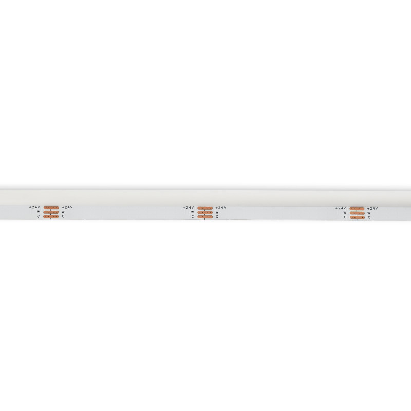 COB LED Strip 24V DC - CCT - Side emission - 12W/m - 10mm - IP20 - 5cm cut - 5-meters-roll