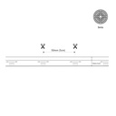 COB LED Strip 24V DC - CCT - Side emission - 12W/m - 10mm - IP20 - 5cm cut - 5-meters-roll