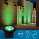 Outdoor RGB LED Step Light - 18W - 12V DC - IP67 - Ø15cm - 30º