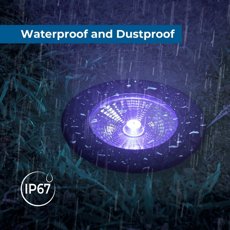 Outdoor RGB LED Step Light - 18W - 12V DC - IP67 - Ø15cm - 30º