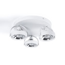 Triple adjustable ceiling spotlight "IRIS 3" + 3 AR111 light bulbs