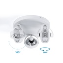 Triple adjustable ceiling spotlight "IRIS 3" + 3 AR111 light bulbs
