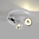 Triple adjustable ceiling spotlight "IRIS 3" + 3 AR111 light bulbs