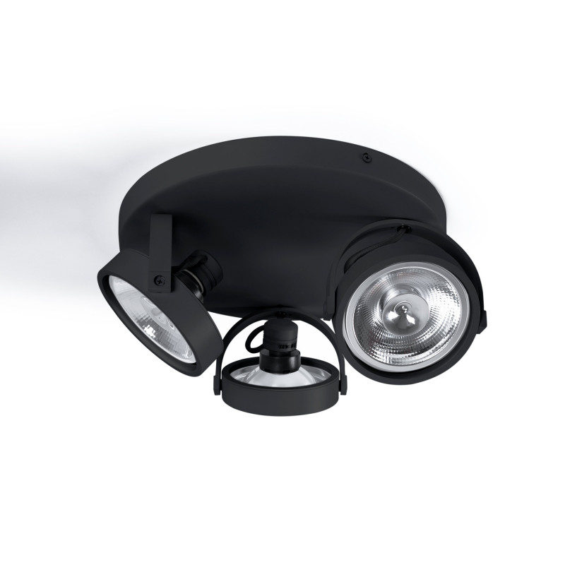 Triple adjustable ceiling spotlight "IRIS 3" + 3 AR111 light bulbs