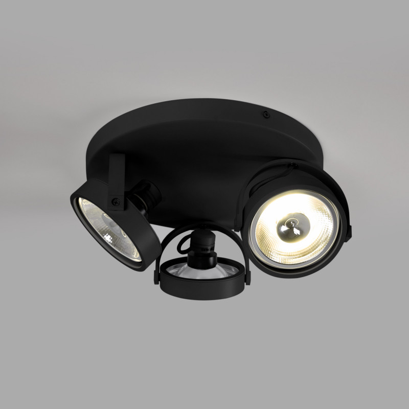Triple adjustable ceiling spotlight "IRIS 3" + 3 AR111 light bulbs