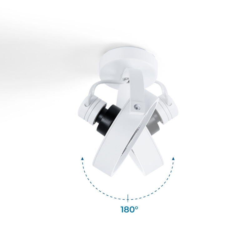 Adjustable ceiling spotlight "IRIS" + AR111 GU10 light bulb