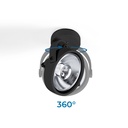 Adjustable ceiling spotlight "IRIS" + AR111 GU10 light bulb