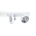 Double adjustable ceiling spotlight "IRIS" + 2 AR111 GU10 light bulbs