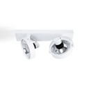 Double adjustable ceiling spotlight "IRIS" + 2 AR111 GU10 light bulbs