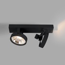 Double adjustable ceiling spotlight "IRIS" + 2 AR111 GU10 light bulbs