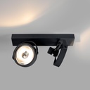 Double adjustable ceiling spotlight "IRIS" + 2 AR111 GU10 light bulbs