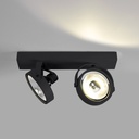 Double adjustable ceiling spotlight "IRIS" + 2 AR111 GU10 light bulbs