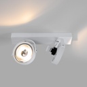 Double adjustable ceiling spotlight "IRIS" + 2 AR111 GU10 light bulbs