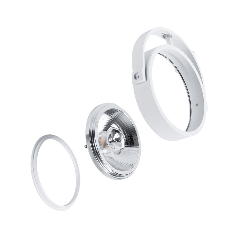 Double adjustable ceiling spotlight "IRIS" + 2 AR111 GU10 light bulbs