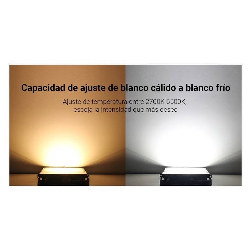 RGB+CCT 50W 4200lm RGB+CCT 50W LED floodlight - RF and WiFi control - IP65 FUTT02