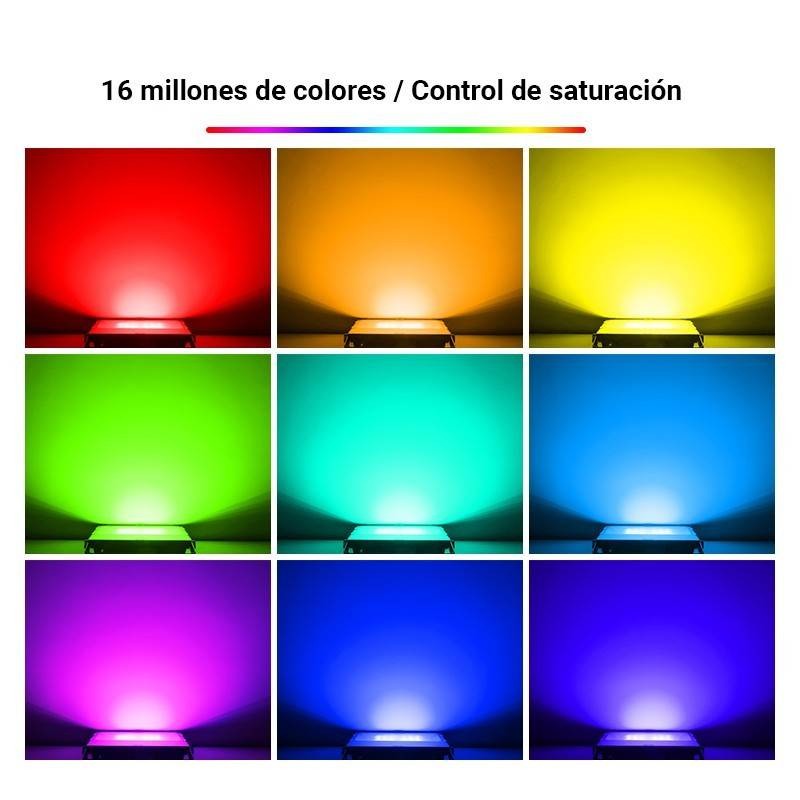 RGB+CCT 50W 4200lm RGB+CCT 50W LED floodlight - RF and WiFi control - IP65 FUTT02