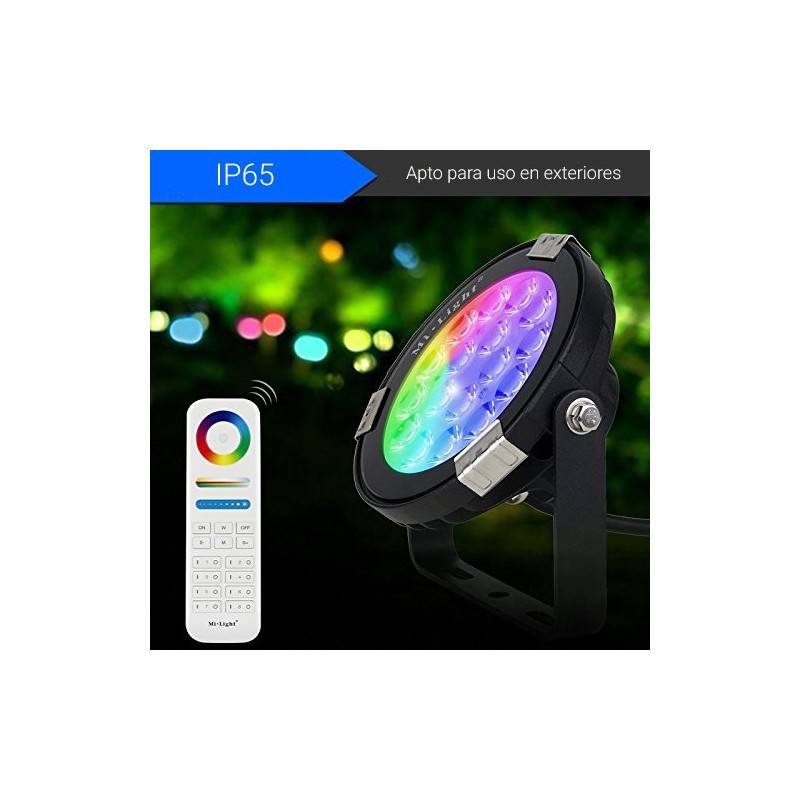 LED Floodlight 9W RGB+CCT RF/WiFi Control - IP65