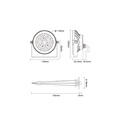 LED Floodlight 9W RGB+CCT RF/WiFi Control - IP65