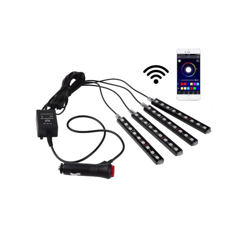 RGB 12V RGB LED car kit with WIFI bluetooth mobile control
