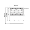 Outdoor asymmetric LED floodlight 150W - 18600 lm- IP65