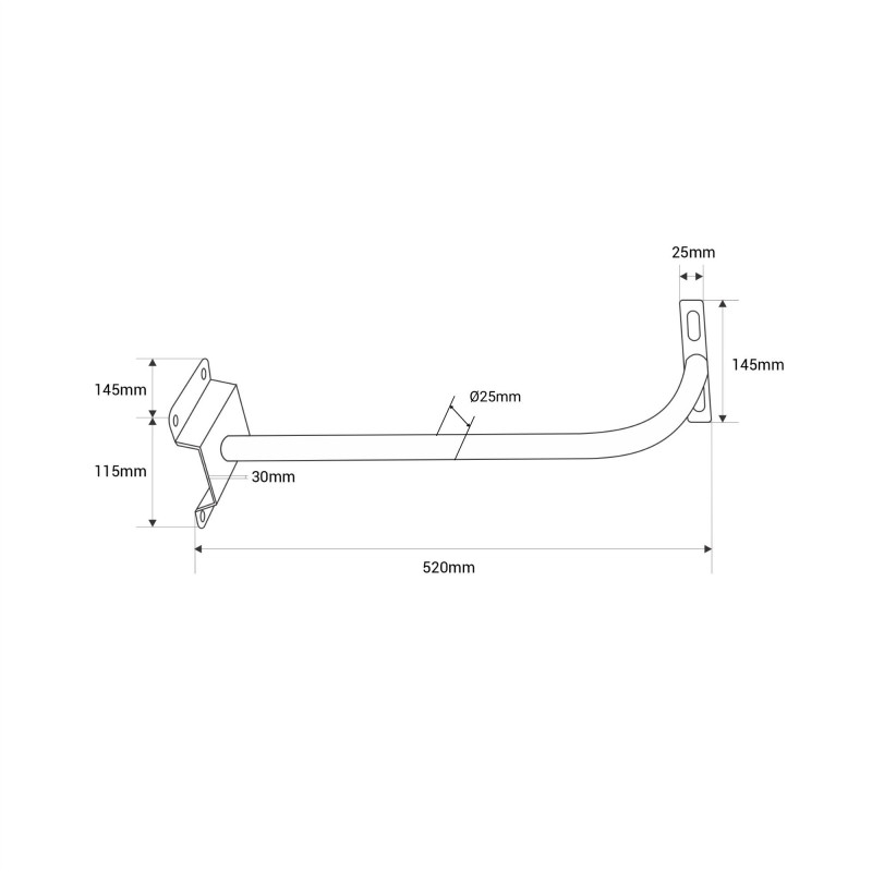 LED Floodlight Bracket - 60cm - 80cm - 1m
