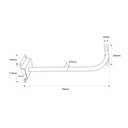LED Floodlight Bracket - 60cm - 80cm - 1m