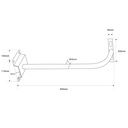 LED Floodlight Bracket - 60cm - 80cm - 1m