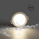 Outdoor LED Downlight 5W - 4000K - IP65 - TRIAC dimmable - Interchangeable bezel - Cutout Ø68mm