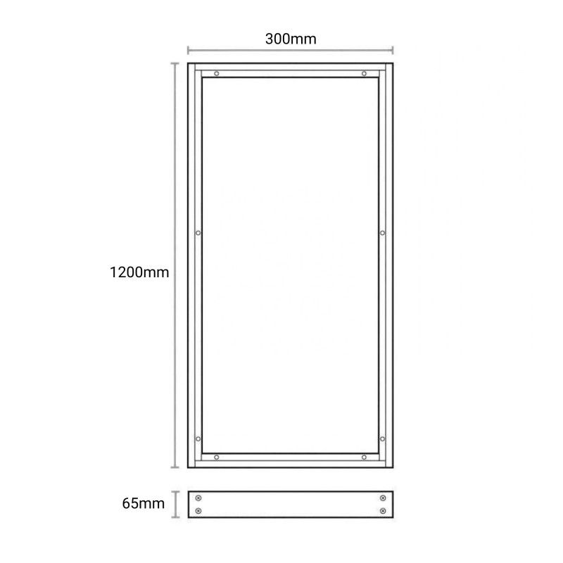 Surface Mounting Kit for Slim LED Panel 120x30cm - LM9034