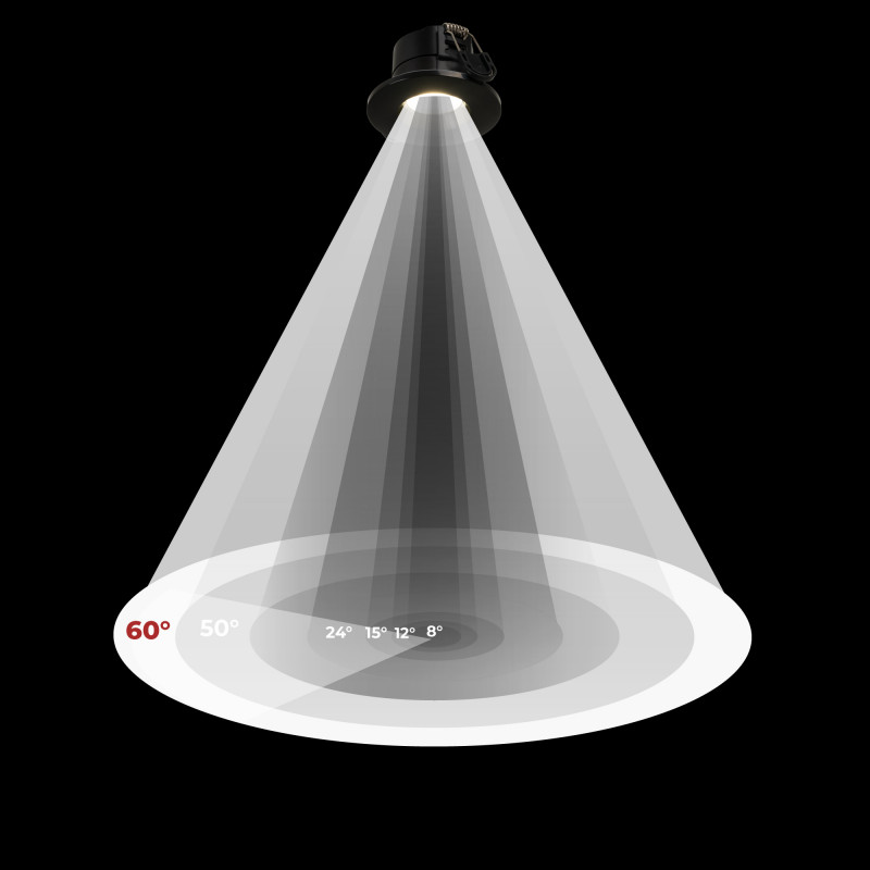 CCT LED Downlight - 6W - TRIAC Dimmable - Ø68mm - IP65 - Chrome