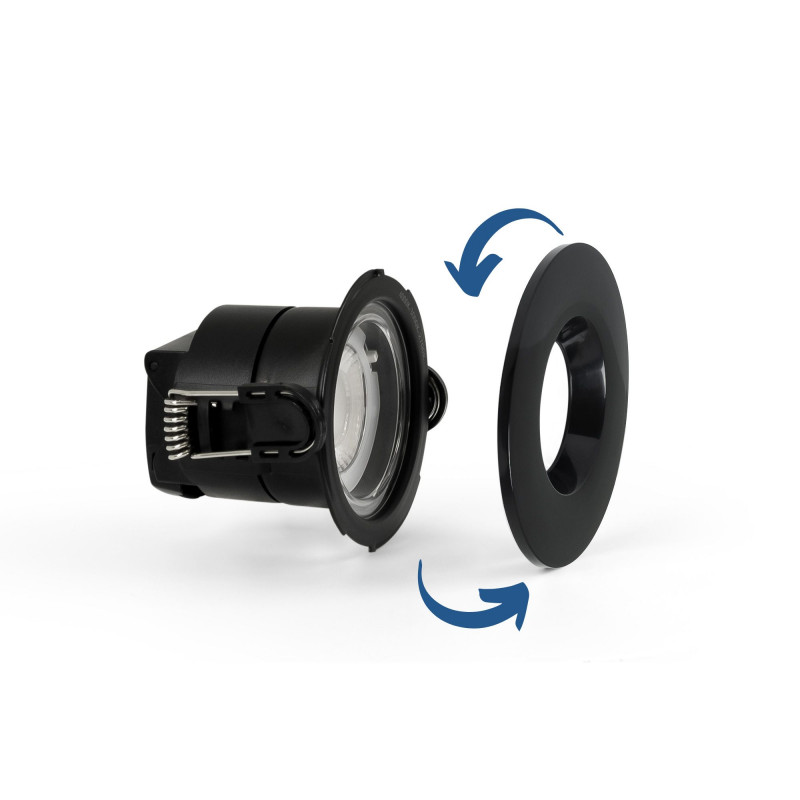 CCT LED Downlight - 6W - TRIAC Dimmable - Ø68mm - IP65 - Chrome
