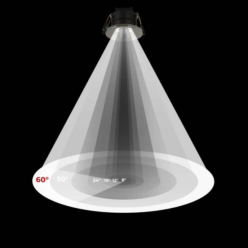 CCT LED Downlight - 6W - TRIAC Dimmable - Ø68mm - IP65 - Chrome