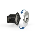 CCT LED Downlight - 6W - TRIAC Dimmable - Ø68mm - IP65 - Chrome