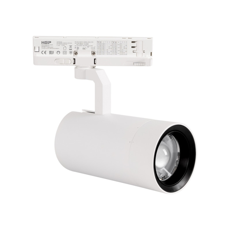 LED CCT 3-phase track spotlight - 35W - ZOOM 20º- 60º - CRI 90