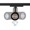 LED CCT 3-phase track spotlight - 35W - ZOOM 20º- 60º - CRI 90