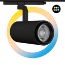 LED CCT 3-phase track spotlight - 35W - ZOOM 20º- 60º - CRI 90