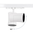 Architectural LED CCT 3-phase track spotlight - 40W - CRI 90 - KGP Driver