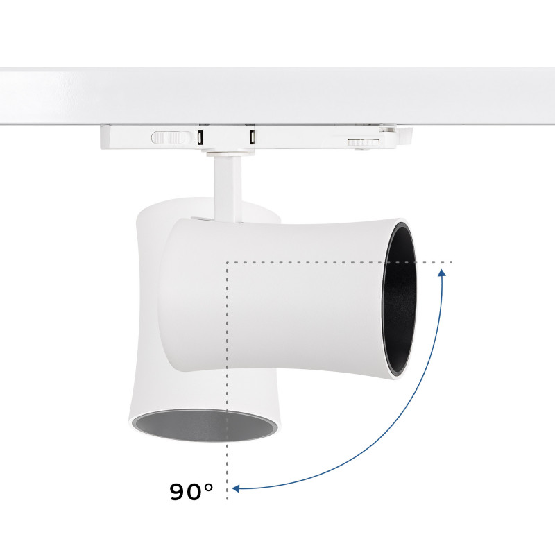 Architectural LED CCT 3-phase track spotlight - 40W - CRI 90 - KGP Driver