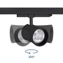 Architectural LED CCT 3-phase track spotlight - 40W - CRI 90 - KGP Driver