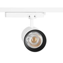 Architectural LED CCT 1-phase track spotlight - 40W - CRI 90