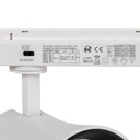 Architectural LED CCT 1-phase track spotlight - 40W - CRI 90