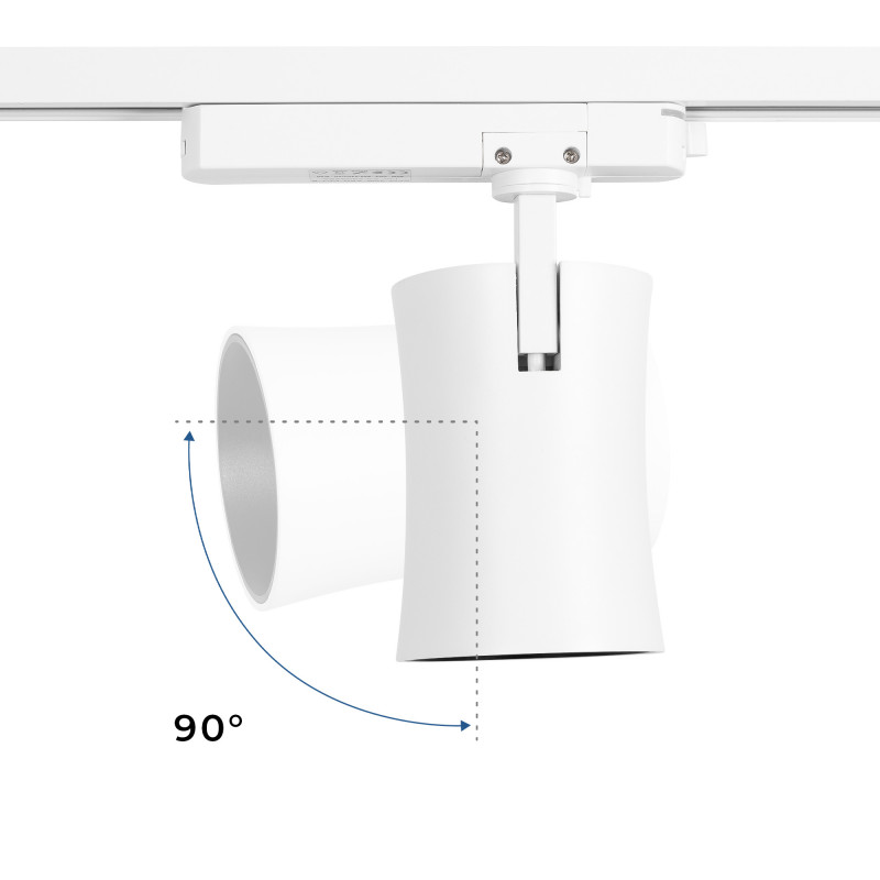 Architectural LED CCT 1-phase track spotlight - 40W - CRI 90