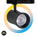Architectural LED CCT 1-phase track spotlight - 40W - CRI 90