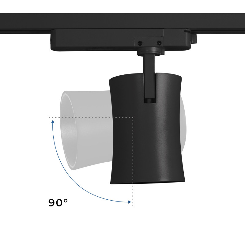 Architectural LED CCT 1-phase track spotlight - 40W - CRI 90