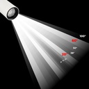 LED CCT 1-phase track spotlight - 35W - ZOOM 20º- 60º - CRI 90