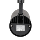 LED CCT 1-phase track spotlight - 35W - ZOOM 20º- 60º - CRI 90