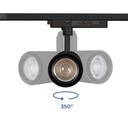 LED CCT 1-phase track spotlight - 35W - ZOOM 20º- 60º - CRI 90