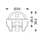 Kit 6 recessed LED staircase beacons 0,4W 12V-DC IP67