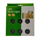 Kit 6 LED ground recessed spotlights 0,3W 12V-DC IP67