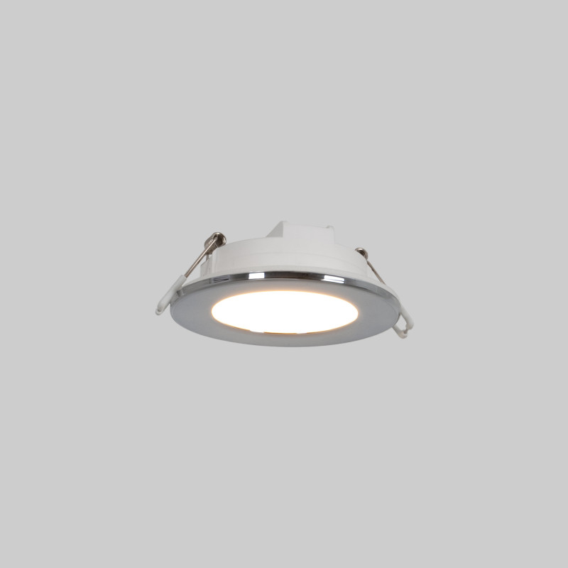 Outdoor LED Downlight Kit 5W - IP65 - 3000K + Interchangeable bezel - TRIAC dimmable - Ø68mm
